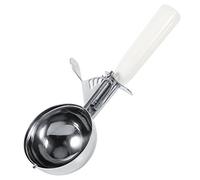 Pallina per il gelato, in acciaio inox Palline per il gelato alla frutta cucchiaio per la palla di ghiaccio con manico in plastica utensile da cucina(8CM)