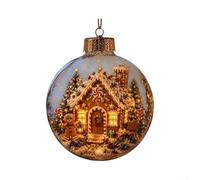 Pallina per trasparente Racconto Natale 12cm Plastica Pallina(8) | Design per trasparente unico, per stile racconto festivo, plastica , 12cm compatti, per albero
