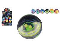 Pallina rimbalzante in schiuma con motivo spaziale 6 cm