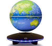 Palline a levitazione magnetica a globo galleggiante a rotazione automatica LED multicolori che cambiano Mappa del mondo galleggiante Camera da ufficio Luci notturne Regalo educativo per i bambini