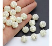 Palline Acriliche Di Bacche Di Mirto Da 10/12/14/20 Mm, Perline Di Perle Finte Rotonde Sfere In Vetro Spacer Per Orecchini Bracciale Collana Creazione Di Gioielli 12 mm/50 pz,10 mm/90 pezzi,14mm/30pz,