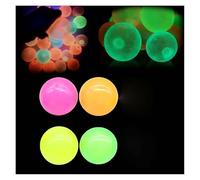 Palline adesive che si illuminano al buio, palline adesive per soffitto, palline da soffitto che si illuminano al buio, palline da soffitto per bambini e adulti (4 pezzi)