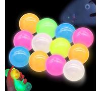 Palline Anti-Stress Luminose, Palline Da Soffitto Collant, Palla Anti-Stress, Giocattoli A Premere per Bambini E Adulti 6/8/12Pc(Colore Casuale) (12 casuali)