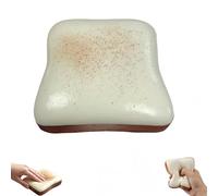 Palline Antistress a Forma di Pane e Burro - Squishy Realistico per il Cervello - Giocattolo Sensoriale Antistress e Antiansia per Bambini e Adulti - Decorazione da Scrivania (Bianco)