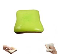 Palline Antistress a Forma di Pane e Burro - Squishy Realistico per il Cervello - Giocattolo Sensoriale Antistress e Antiansia per Bambini e Adulti - Decorazione da Scrivania (verde)