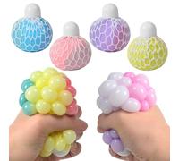 Palline antistress, palline antistress per adulti, palline antirabbia per bambini, palline da schiacciare, adatte ad adulti e bambini, alleviano ansia, ADHD, stress e tensione, confezione da 4
