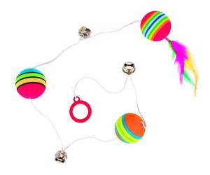 Palline arcobaleno su elastico ø 3,5 × 80 cm