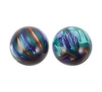 Palline Baoding 50mm in Resina, 1 Paio, Esercizio Mano | Meditazione e Auto-massaggio, Uso Domestico e Training, Stile Classico Finitura Marmorizzata