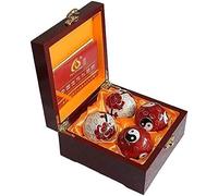 Palline Baoding, Set di palline da massaggio, Palline Baoding Palline for esercizi Palline cinesi for la salute con carillon e simbolo Yin Yang Palline for la salute Palline Baoding Stimolare i punti