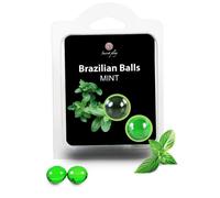 Palline brasiliane menta set 2 palline