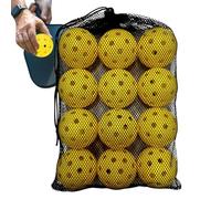 Palline da allenamento da baseball - 12 pezzi Attrezzature da colpire - Palline per esercizi vuote con borsa a rete con coulisse - per interni esterni, giardino, casa, scuola, parco spiaggia