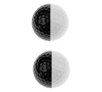 Palline da Allenamento Golf a Due Colori da 2 Pezzi per Putting | Visualizzazione dello Spin, Osserva la Traiettoria, Gomma Sintetica e Resina, Pratica Indoor su Tappetini e Buche