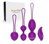 Palline da allenamento per pavimento pelvico, da donna, in silicone, per il controllo delle vesciche ed esercizi per il pavimento pelvico (viola)