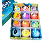 Palline da bagno - 12 pezzi con giocattoli divertenti e - per bambini palla da doccia divertenti giochi - per ragazze casa vasca da bagno compleanno