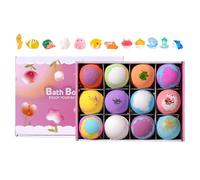 Palline da bagno adatte ai bambini | Set per la pulizia del corpo da 12 pezzi, palline da bagno con giocattoli a , per casa, viaggi, hotel o relax
