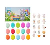 Palline da bagno con giocattoli all'interno - 15 pezzi per lavaggio del corpo a tema coniglietto, palline da bagno idromassaggio per bambini, peso sfera individuale da 60 g, design con inserto giocatt