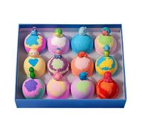 Palline da bagno con giocattolo, 12 pezzi, delicate rinfrescanti , colorate con giocattoli nascosti all'interno, per bambini, ragazze, figlio, figlia, adolescenti