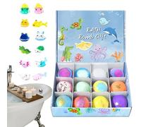 Palline da bagno con giocattolo, tema animali marini, set da gioco d'acqua delicato sulla pelle, design a colorato, adatto per bambini piccoli, ragazze, bambini in età prescolare, piscina, Wa