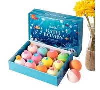 Palline da Bagno con Interna per Bambini - 12 Pezzi per Doccia per Bambini - Set di Palline da Bagno per Viaggi, Casa, Asilo, Compleanni, Estate - Per Compleanno Vacanza Casa Asilo Hotel