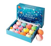 Palline da Bagno con Interna per Bambini | 12 Pezzi per Doccia per Bambini | Set di Palline da Bagno per Viaggi, Casa, Asilo, Compleanni, Estate - per e Bambine