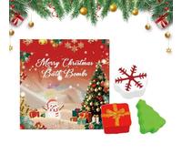 Palline da Bagno di Natale Confezione 3 Pezzi con Albero di Natale | Palline da Bagno per Calze dei Bambini per adolescenti famiglia ragazzi ragazze figlie figli