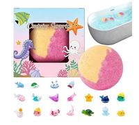 Palline da bagno in schiuma per il bagno, doccia colorata con giocattoli all'interno, per compleanno, giorno del Ringraziamento, bambini, ragazze, famiglia