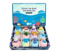 Palline Da Bagno Per Bambini - 12 Pezzi Colorate Schiumogene - Palline da bagno per la calza della Befana - per Adolescenti e Famiglie con Bambini e Ragazzi e Ragazze Figlia Figlio