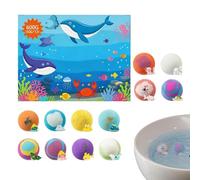 Palline Da Bagno Per Bambini - 12 Pezzi Schiuma Colorata , Palline Da Bagno Imbottite Per Calze - Per Adolescenti Amici Di Famiglia Bambini Ragazzi Ragazze Figlie, Sorprese Per Bagni Coinvol