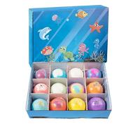 Palline Da Bagno Per Bambini - 8,07x5,91x1,97 Pollici Set A Tema Animali Marini, Formula Nutriente A Dissoluzione Rapida, Giocattoli Da Bagnoschiuma | Palline Per Ragazzi E Ragazze In Età Prescolare P