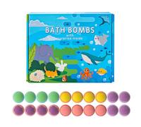Palline da bagno per bambini con ragazzi, bombe da bagno per bambini con animali a , 20 pezzi, set regalo con figure animali, delicato sulla pelle per ragazzi e ragazze