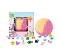 Palline da bagno per bambini, palline da bagno colorate con giocattolo interno, come regalo per compleanno, giorno del Ringraziamento, festa dei bambini, ragazze, famiglia