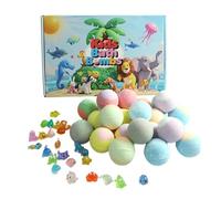 Palline da bagno, prodotti naturali per la cura del corpo delle bolle, set da 24 pezzi, per bambini, per ragazzi, ragazze, casa, appartamento, hotel, bagno, festa di compleanno