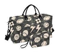 Palline da baseball del fumetto Camouflage decorativo grande borsa da viaggio palestra sport borsone con cinghia regolabile per viaggio multifunzionale Bolsa de Mano para ropa de