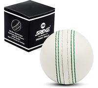 Palline da cricket per allenamento, allenamento, pratica ed eccellenti capacità di rimbalzo, in morbida gomma espansa con cuciture tradizionali resistenti cucite per giocatori di tutte le età (Bianco)