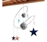 Palline da discoteca, decorazione da appendere per finestre con palla da discoteca e stelle riflettenti, acchiappasole a per riflettere la luce del sole, giardino, casa, compleanno, matrimonio