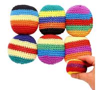 Palline da giocoliere Hacky Sack, palline colorate divertenti, ideali per giochi di circo e lancio, morbide e sicure, perfette per principianti e scuole