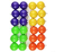 Palline da golf, 12 paia di palline da lancio per giochi all'aperto, set di lancio per migliorare la coordinazione, attività divertenti per campeggio e feste (12 paia giallo+verde+pur+o)