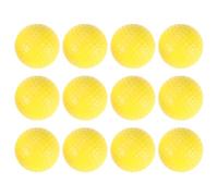 Palline da Golf 12 Pezzi in Schiuma Gialla per Allenamento Indoor | Swing e Putt, Resina Sintetica e Gomma Sintetica, Uso Giochi al Chiuso