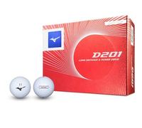 Palline da golf MIZUNO D201 rosse ad alta visibilità distanza soft feel 2 pez...
