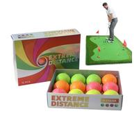 Palline da golf pratica da golf per cortile, 12 palline da golf colorate, palla da golf a doppio strato, palline da golf, palline da golf professionali, pallina da golf a due piani