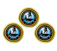 Palline Da Golf USS THEODORE ROOSEVELT (CVN-71) In Oro