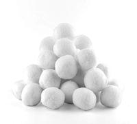 Palline da neve bianche, 5,1 cm (confezione da 20), palle di neve finte, palle di neve artificiali, palle di neve bianche per interni ed esterni lotta o gioco di lancio della neve