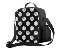 Palline da pallavolo in bianco e nero Isolamento termico portatile e pranzo al sacco per la conservazione del freddo Campeggio da picnic