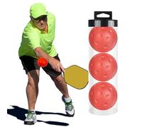 Palline da pickleball silenziose, palline da pickleball in schiuma - 3 palline da pickleball per ridurre il rumore, punte per pickleball da 74 mm per riscaldare, morbide e cave, per interni ed esterni