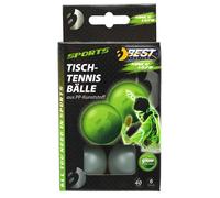 Best Sporting - Palline divertenti da ping pong, 6 pezzi, fosforescenti fluorescenti in the Dark, 40 mm, colore: Verde