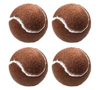 Palline da tennis in gomma antiscivolo per proteggere il pavimento, 4 pezzi, protezioni per gambe dei mobili (marrone)