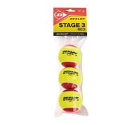 Palline da tennis junior Dunlop Stage 3 Red 3B