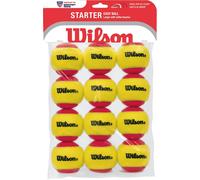 Wilson Starter Red Tballs palline da tennis per bambini 12 pezzi giallo e rosso WRT137100