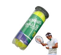 Palline da tennis per esercizi, palline da tennis - 3 pezzi morbida palla da tennis per migliorare le abilità, palline da tennis di dimensioni ufficiali, palline da tennis sotto pressione per