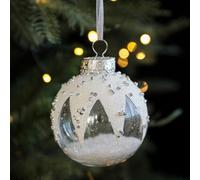 Palline decorative natalizie trasparenti, in plastica infrangibile, da appendere, per albero di Natale, vacanze, matrimoni, compleanni, casa, feste, interni ed esterni